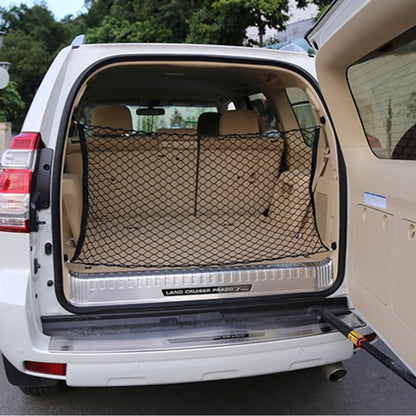 4 Hook Vehicle Universal Fit Trunk Mesh Cargo Storage Organizer Car Van SUV Back Item Net - In Car by buy2fix | Online Shopping UK | buy2fix