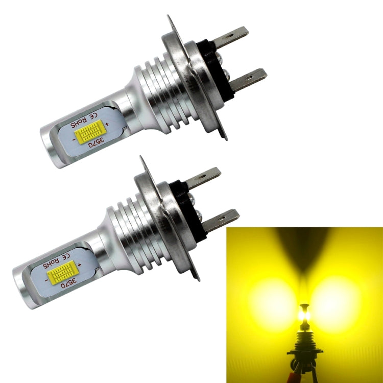 2 PCS H7 72W 1000LM 6000-6500K Super Bright White Light Car Fog LED Bulbs, DC 12-24V - Fog / Driving Lights by buy2fix | Online Shopping UK | buy2fix