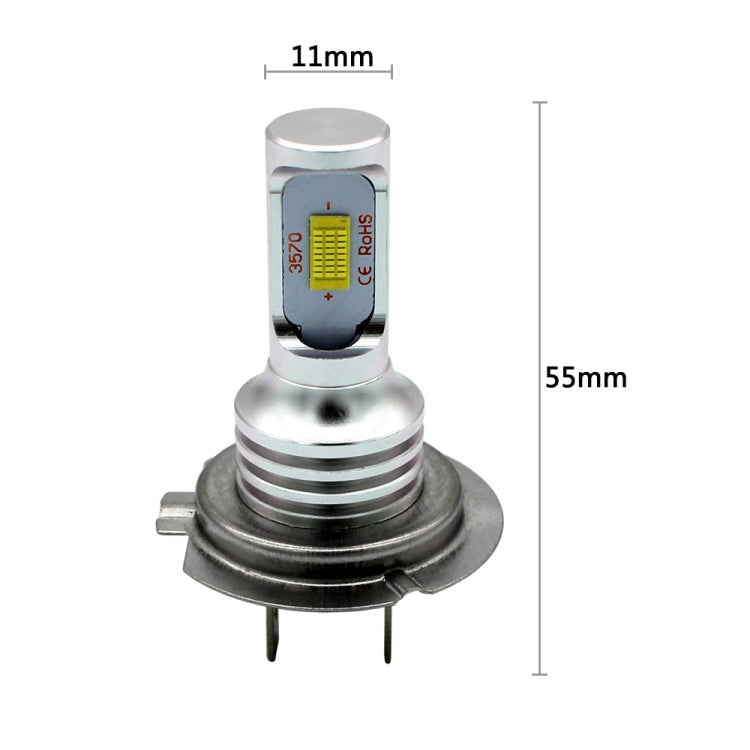 2 PCS H7 72W 1000LM 6000-6500K Super Bright White Light Car Fog LED Bulbs, DC 12-24V - In Car by buy2fix | Online Shopping UK | buy2fix