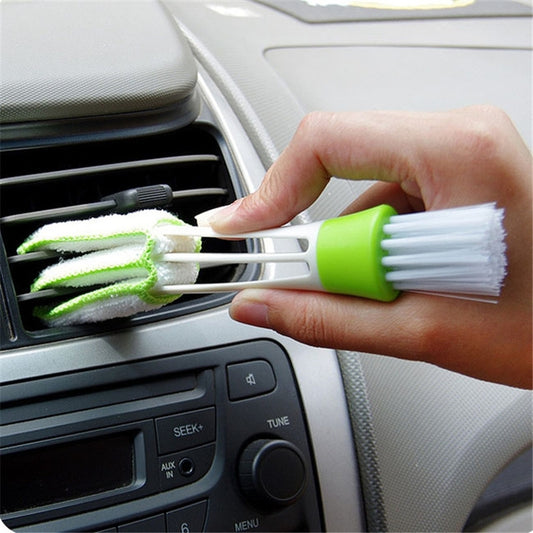 Clean Tool Dirt Duster Brush Dual Head for Car Air-Condition Vent Blind - Car washing supplies by buy2fix | Online Shopping UK | buy2fix