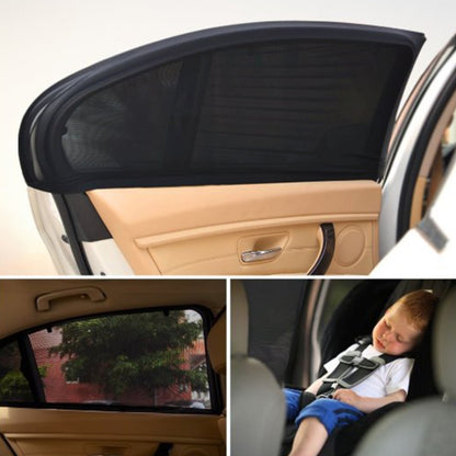 2 PCS Car Shade Block Car Sun Block Window Gauze Shading Net Side Blocking Cover Sun Net Sandbags Side Window Sunshade Cover, Size: 92*54cm - Sound & Heat Insulation Cotton by buy2fix | Online Shopping UK | buy2fix