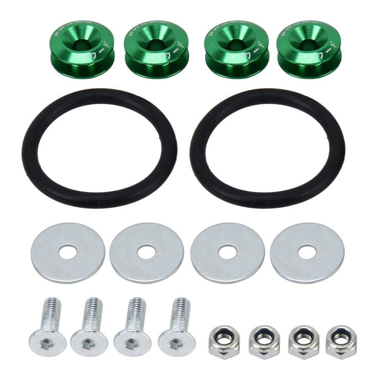 4 PCS Car Modified Screw Gaskets Bodywork Stainless Steel Gasket Bolts, Diameter: 24mm(Green) - In Car by buy2fix | Online Shopping UK | buy2fix