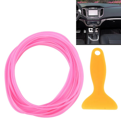 5m Flexible Trim For DIY Automobile Car Interior Moulding Trim Decorative Line Strip with Film Scraper(Pink) - Anti Collision Sticker by buy2fix | Online Shopping UK | buy2fix