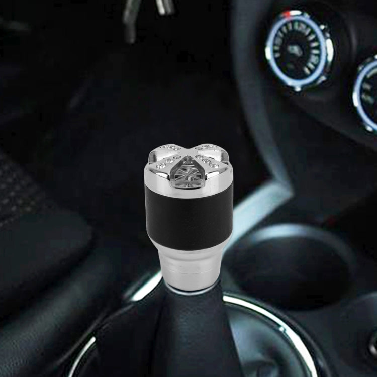 Universal Car Diamond Gear Shift Knob Modified Car Gear Shift Knob Auto Transmission Shift Lever Knob Gear Knobs(Silver) - Shift Knob by buy2fix | Online Shopping UK | buy2fix