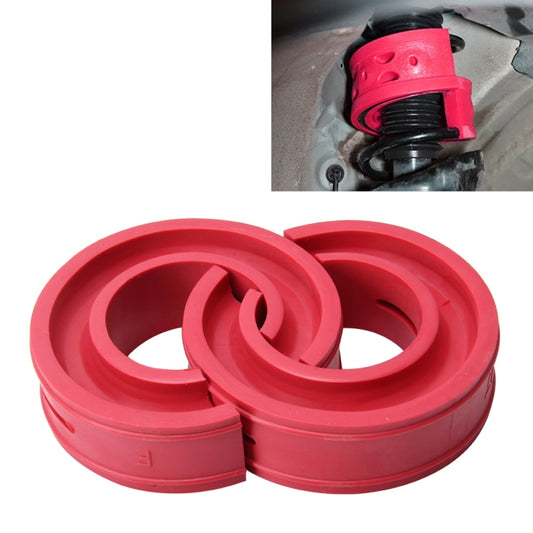 2 PCS Car Auto E Type Shock Absorber Spring Bumper Power Cushion Buffer, Spring Spacing: 17mm, Colloid Height: 38mm(Red) - In Car by buy2fix | Online Shopping UK | buy2fix