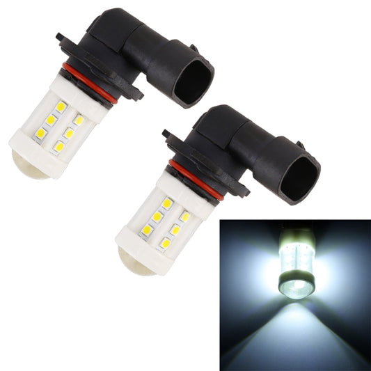 2 PCS 9005 4.5W DC 12V 6000K 360LM Car Auto Ceramics Fog Light 18LEDs SMD-3030 Lamps, with Projector Lens(White Light) - Fog / Driving Lights by buy2fix | Online Shopping UK | buy2fix