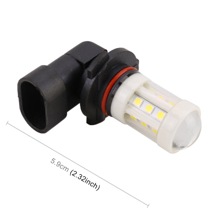 2 PCS 9005 4.5W DC 12V 6000K 360LM Car Auto Ceramics Fog Light 18LEDs SMD-3030 Lamps, with Projector Lens(White Light) - Fog / Driving Lights by buy2fix | Online Shopping UK | buy2fix