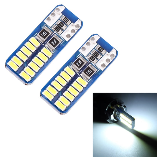 2 PCS T10 / W5W / 168 / 194 DC12V 1.4W 6000K 90LM 12LEDs SMD-3014 Car Reading Lamp Clearance Light, with Decoder - Clearance Lights by buy2fix | Online Shopping UK | buy2fix