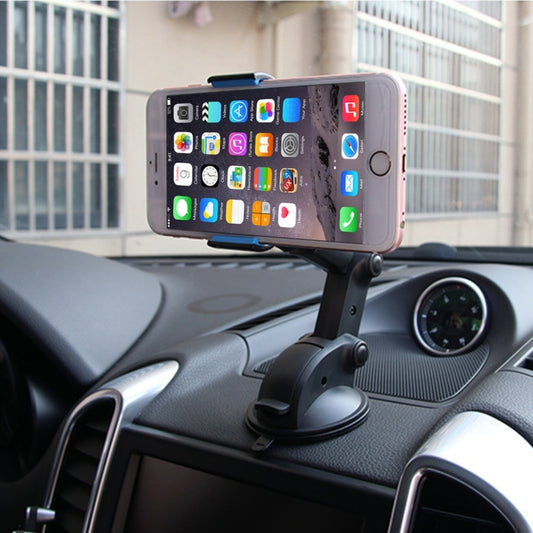 SHUNWEI SD-1112B Car Auto Glutinous Snake Style Adjustable Arm Double Layer PU Base Phone Mount Holder, For Most of Device Length between 31mm and 106mm - Car Holders by SHUNWEI | Online Shopping UK | buy2fix