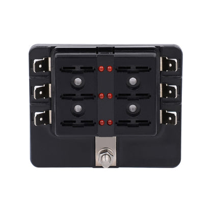 1 in 6 Out Fuse Box PC Terminal Block Fuse Holder Kits with LED Warning Indicator for Auto Car Truck Boat - In Car by buy2fix | Online Shopping UK | buy2fix