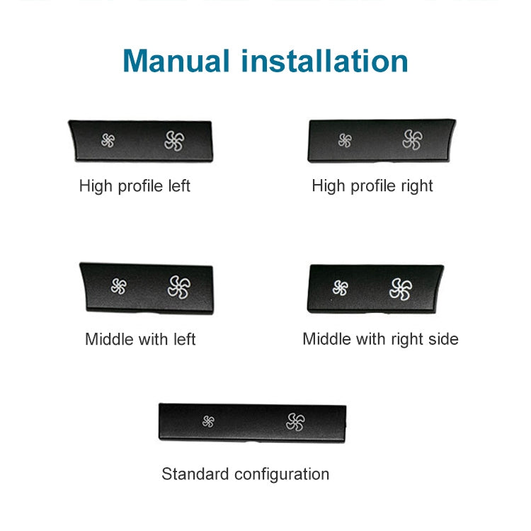 Car Wind Power Switch Air Conditioning Air Volume Button for BMW 5 Series 2011-2017 / 7 Series 2009-2015, Right High Configuration - In Car by buy2fix | Online Shopping UK | buy2fix