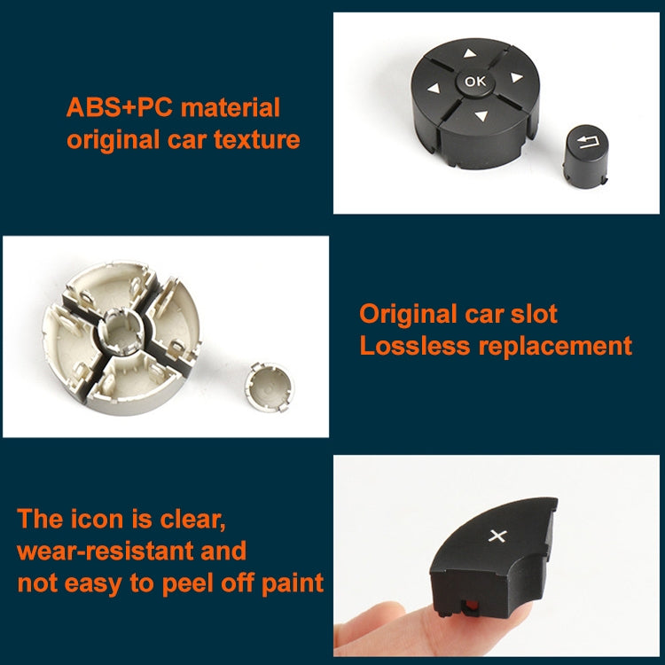 Car Left Side Steering Wheel Switch Buttons Panel for Mercedes-Benz W204 2007-2014, Left Driving(Black) - In Car by buy2fix | Online Shopping UK | buy2fix