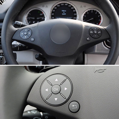 Car Left Side Steering Wheel Switch Buttons Panel for Mercedes-Benz W204 2007-2014, Left Driving(Black) - In Car by buy2fix | Online Shopping UK | buy2fix