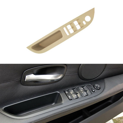 Car Left Front Door Window Lift Switch Trim Panel 51416983705 for BMW E60 2008-2010, Left Driving Standard Version (Beige) - In Car by buy2fix | Online Shopping UK | buy2fix