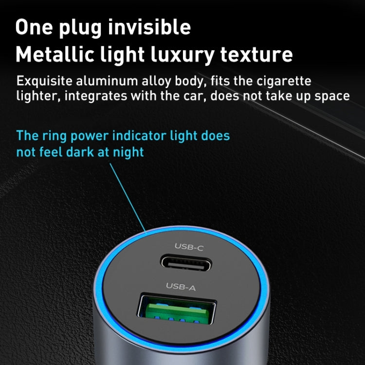 MOMAX UC16E 67W USB-C / Type-C + USB Dual Ports Car Charger - In Car by MOMAX | Online Shopping UK | buy2fix