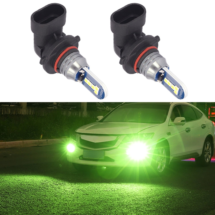 1 Pair 9006 DC12V 7.8W Car LED Fog Light (Lime Green) - In Car by buy2fix | Online Shopping UK | buy2fix