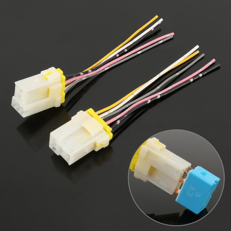 10 PCS 5 PIN Relay Holder Base with Wire - In Car by buy2fix | Online Shopping UK | buy2fix