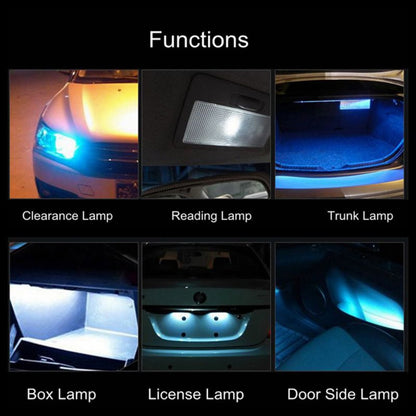 2 PCS T10 / W5W / 168 / 194 DC12V / 1.2W / 6000K / 85LM 3LEDs SMD-3030 Car Clearance Light - In Car by buy2fix | Online Shopping UK | buy2fix