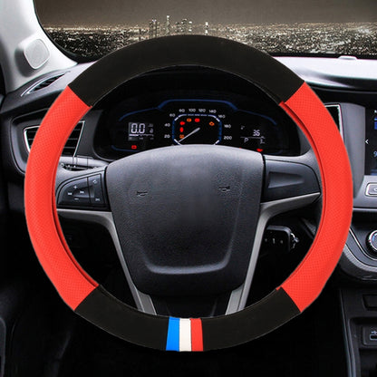 Universal Car Leather Steering Wheel Cover, Diameter: 38cm -  by buy2fix | Online Shopping UK | buy2fix