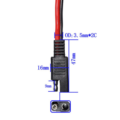 SAE One to Two Connection Cable Car Power Cord - In Car by buy2fix | Online Shopping UK | buy2fix