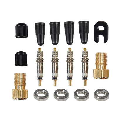 3 Sets (17 in 1) French Valve Core Adapter Set - Outdoor & Sports by buy2fix | Online Shopping UK | buy2fix