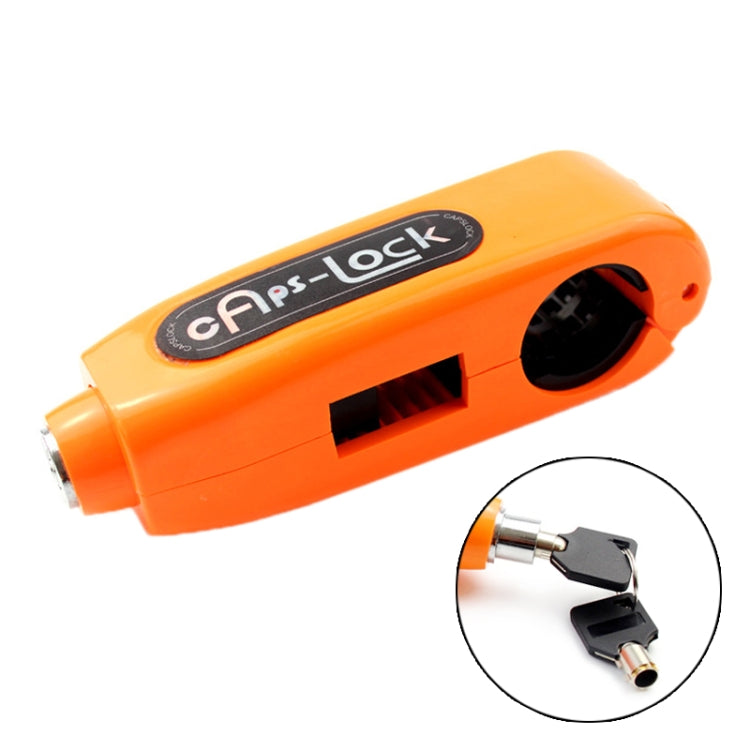 Motorcycles Handle Anti-theft Lock Horn Lock (Orange) - In Car by buy2fix | Online Shopping UK | buy2fix