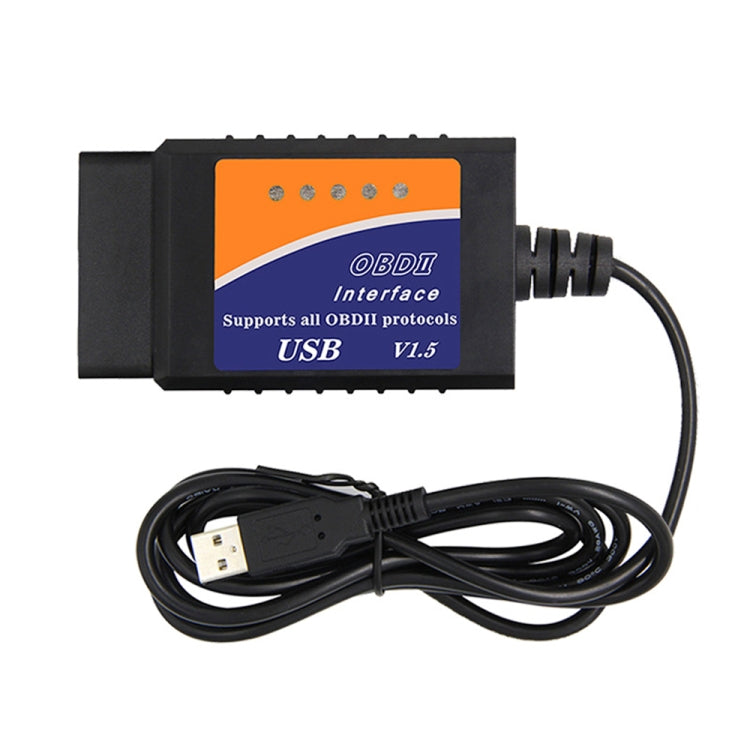 OBD ELM327 V1.5 USB Car Fault Diagnostic Scanner with CH340T Chip - In Car by buy2fix | Online Shopping UK | buy2fix