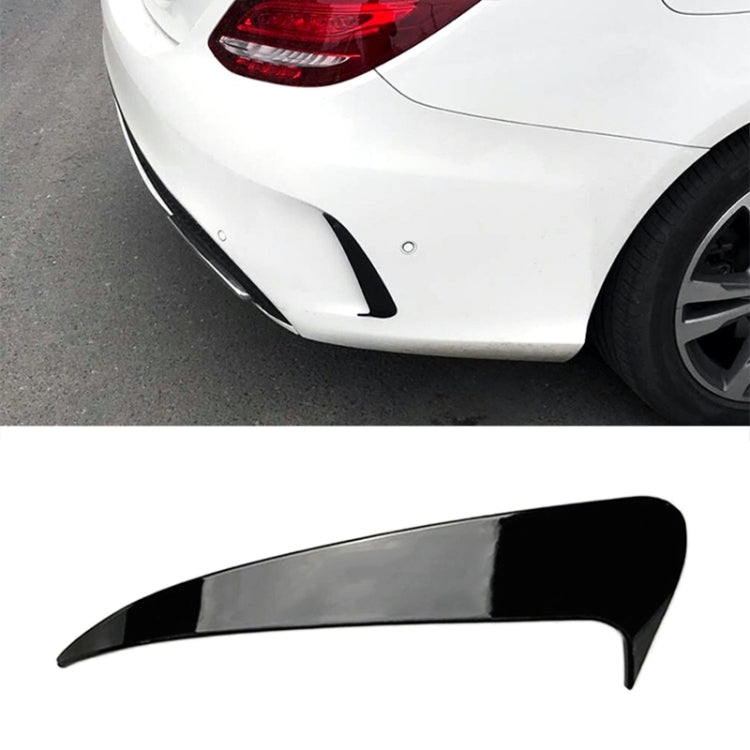 Car Rear Bumper Air Outlet Wind Knife Blade Decoration Sticker Strip for Mercedes-Benz C Class W205 (Black) - In Car by buy2fix | Online Shopping UK | buy2fix