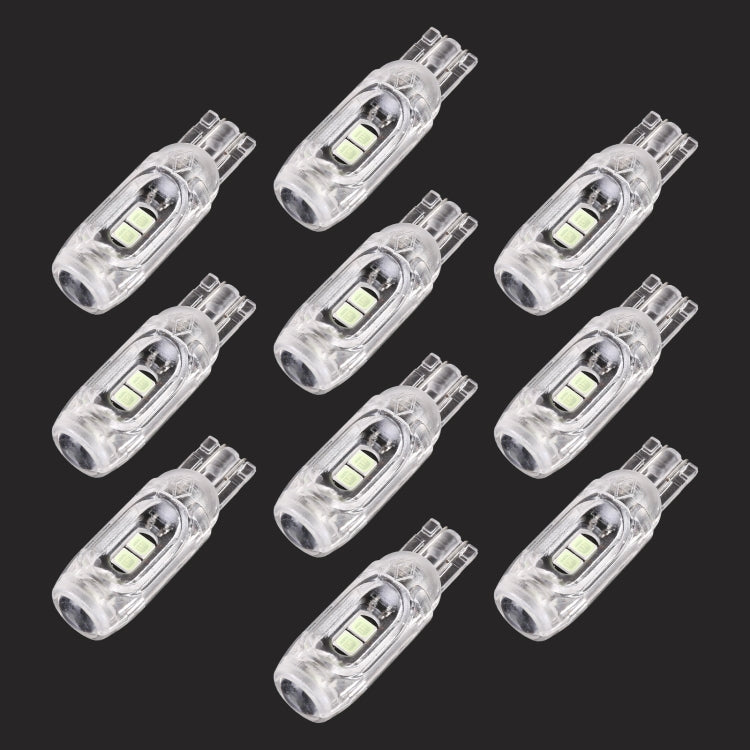 10 PCS T10 DC12V / 1W Car Clearance Light 5LEDs SMD-3030 Lamp Beads (Ice Blue Light) - In Car by buy2fix | Online Shopping UK | buy2fix