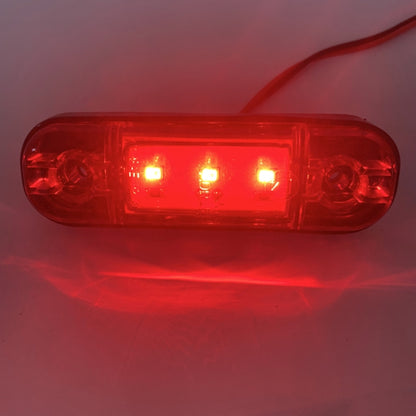 5 PCS MK-327 Car / Truck 3LEDs Side Marker Indicator Light Tail Light (Red Light) - In Car by buy2fix | Online Shopping UK | buy2fix