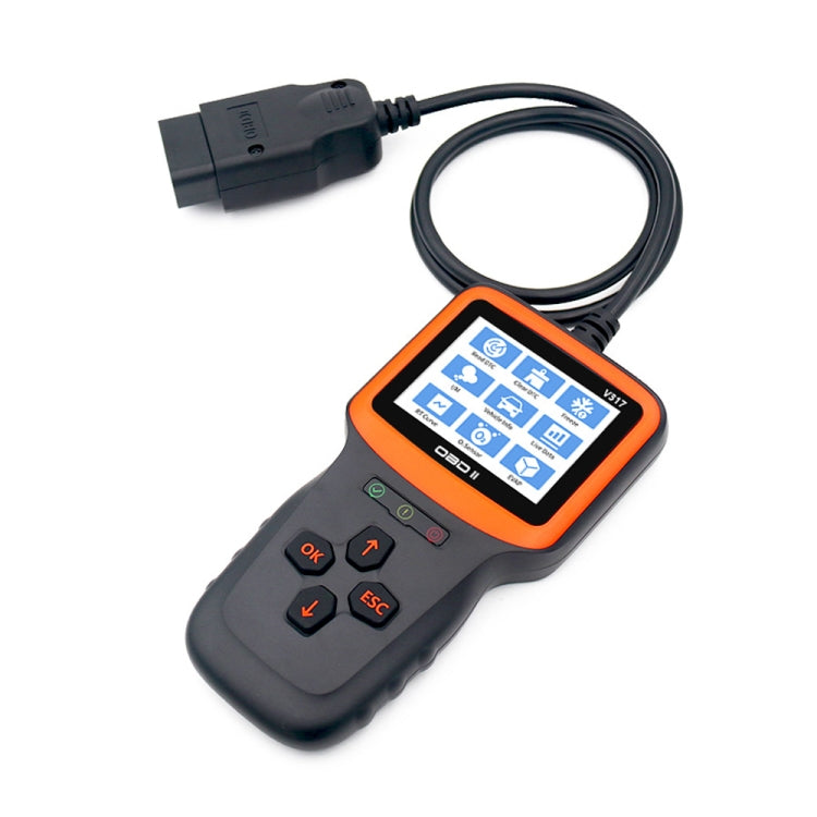 V317 Car Fault Detector OBD2 ELM327 Scanner Code Reader - In Car by buy2fix | Online Shopping UK | buy2fix