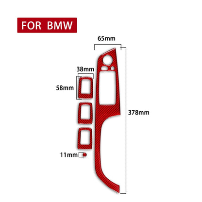 5 PCS Set for BMW 3 Series E90 Carbon Fiber Car Right Driving Lifting Panel Decorative Sticker with Folding, Diameter: 37.8cm(Red) - In Car by buy2fix | Online Shopping UK | buy2fix