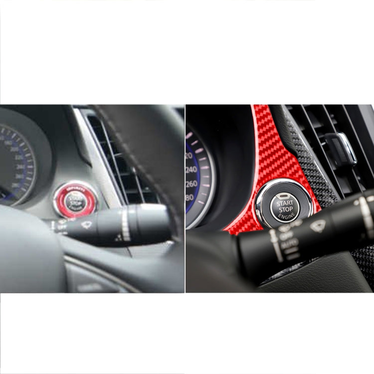 Car Carbon Fiber Dashboard Decorative Sticker for Infiniti Q50 2014-2020, Left Drive(Red) - In Car by buy2fix | Online Shopping UK | buy2fix