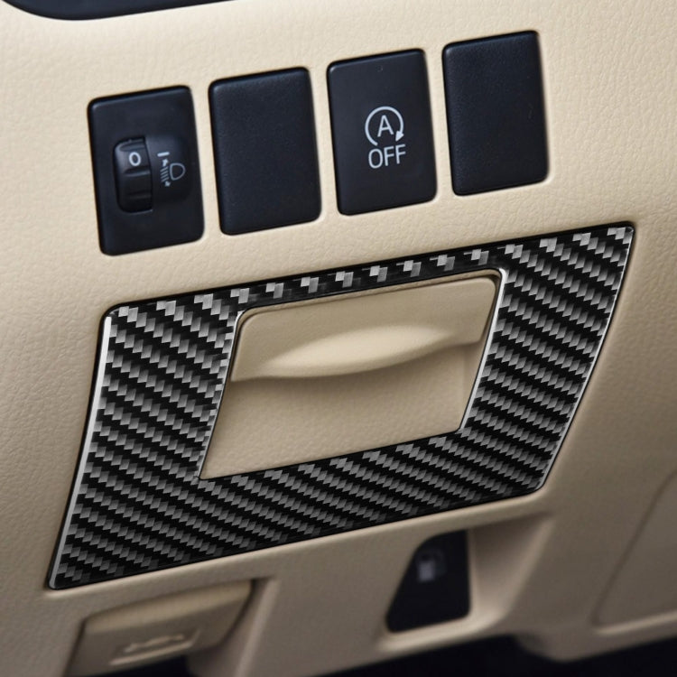 Car Carbon Fiber Driver Left Storage Cover Decorative Sticker for Toyota Highlander 2014-2019, Left Drive - In Car by buy2fix | Online Shopping UK | buy2fix