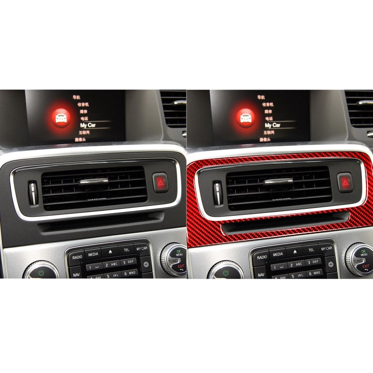 Car Central Control Air Outlet Decorative Sticker for Volvo V60 2010-2017, Left and Right Drive(Red) - In Car by buy2fix | Online Shopping UK | buy2fix