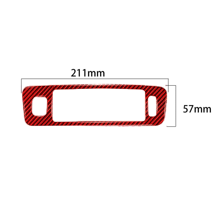 Car Central Control Lower Air Outlet Decorative Sticker for Volvo V60 2010-2017, Right Drive(Red) - In Car by buy2fix | Online Shopping UK | buy2fix