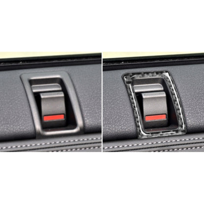 2 PCS Car Carbon Fiber Left and Right Door Lock Decorative Sticker for Nissan GTR R35 2008-2020, Left and Right Drive Universal -  by buy2fix | Online Shopping UK | buy2fix