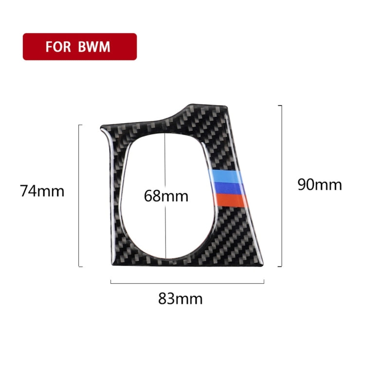 Three Color Carbon Fiber Car Key Hole Decorative Sticker for BMW F30 2013-2018 / F34 2013-2017, Sutible for Left Driving -  by buy2fix | Online Shopping UK | buy2fix