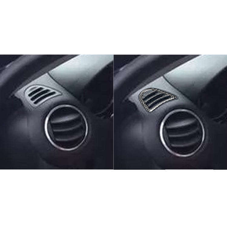 2 PCS Car Carbon Fiber Left and Right Air Outlet Decorative Sticker for Mazda RX8 2004-2008, Left and Right Drive Universal -  by buy2fix | Online Shopping UK | buy2fix