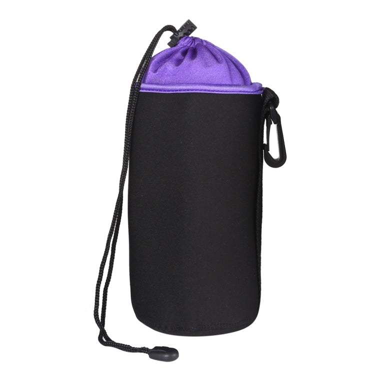 SLR Camera Lens Bag Micro Single Lens Bag Lens Inner Bile Bag Waterproof Protective Case Plus Velvet Thickening, Diameter: 10cm, Height: 14cm(Purple) - Camera Accessories by buy2fix | Online Shopping UK | buy2fix