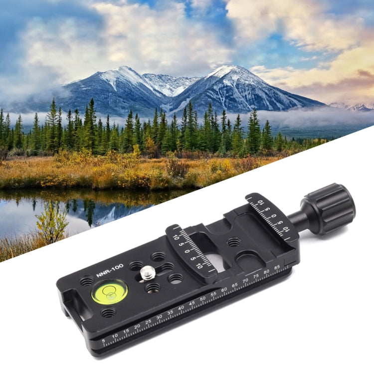 NNR-100 Multi-Purpose 100mm Nodal Rail Slide Plate QR Clamp Macro Panoramic Bracket - Camera Accessories by buy2fix | Online Shopping UK | buy2fix