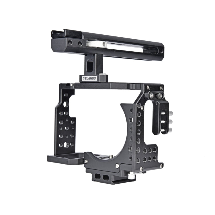 YELANGU CA7 YLG0908A Handle Video Camera Cage Stabilizer for Sony A7K / A72 / A73 / A7S2 / A7R3 / A7R2 / A7X(Black) - Camera Cage by YELANGU | Online Shopping UK | buy2fix