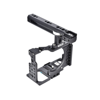 YELANGU CA7 YLG0908A Handle Video Camera Cage Stabilizer for Sony A7K / A72 / A73 / A7S2 / A7R3 / A7R2 / A7X(Black) - Camera Cage by YELANGU | Online Shopping UK | buy2fix