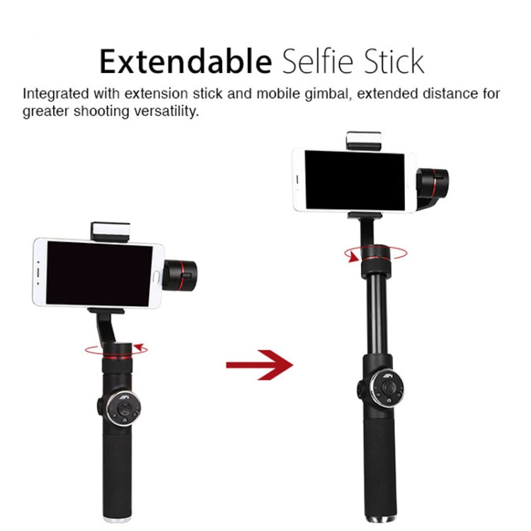 AFI V5 Smooth 3-Axis Handheld Aluminum Brushless Gimbal Stabilizer with Tripod Mount & Fill Light for Smartphones within 6 inch, Support Face Tracking(Black) - Consumer Electronics by buy2fix | Online Shopping UK | buy2fix