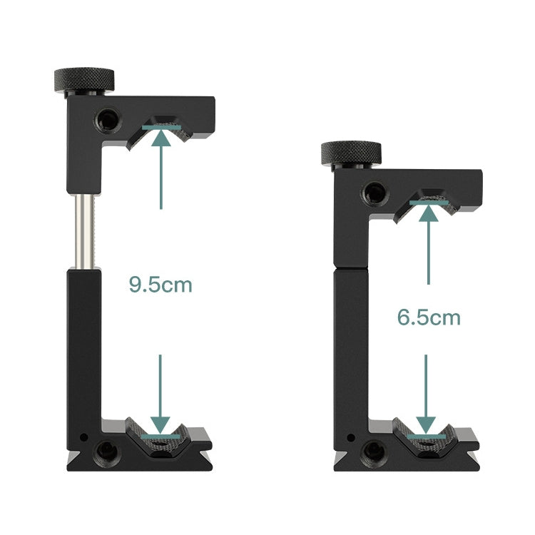 YICHUANG JH-01 Aluminum Alloy Phone Tripod Clip Holder Clamp Adapter for 65-95cm - Stand by YICHUANG | Online Shopping UK | buy2fix