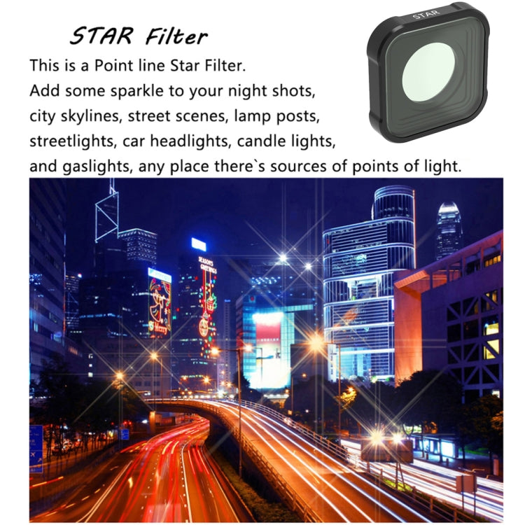 JSR KB Series Star Effect Lens Filter for GoPro HERO10 Black / HERO9 Black - DJI & GoPro Accessories by JSR | Online Shopping UK | buy2fix