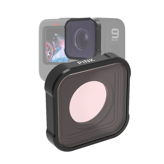 JSR KB Series Diving Color Lens Filter for GoPro HERO10 Black / HERO9 Black(Pink) - DJI & GoPro Accessories by JSR | Online Shopping UK | buy2fix