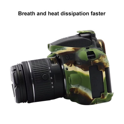 Soft Silicone Protective Case for Nikon D5300 (Camouflage) - Camera Accessories by buy2fix | Online Shopping UK | buy2fix