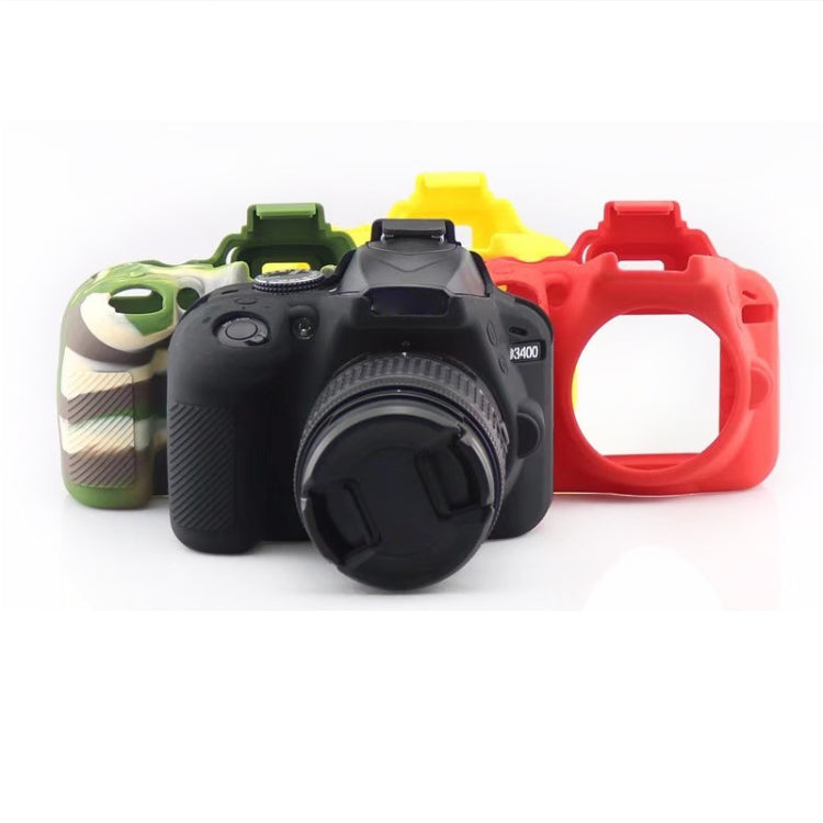 Soft Silicone Protective Case for Nikon D3400 / D3300 (Black) - Camera Accessories by buy2fix | Online Shopping UK | buy2fix