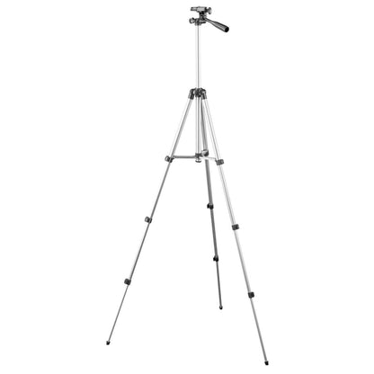 130cm 4-Section Folding Aluminum Alloy Tripod Mount with Three-Dimensional Head(Silver) - Camera Accessories by buy2fix | Online Shopping UK | buy2fix